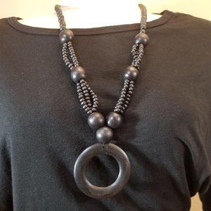 Glasses holder Wood Necklace